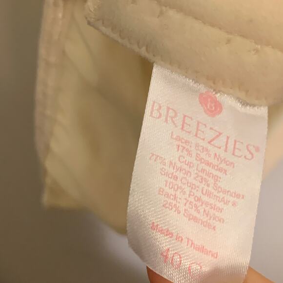 Breezies Sz 40C Wild Rose Seamless Wirefree Support Bra Womens Champagne A260367 - Picture 11 of 15